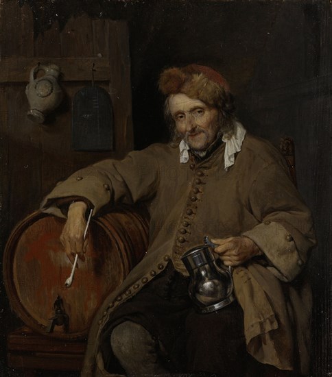 The Old Drinker, GabriÃ«l Metsu, c. 1661 - c. 1663