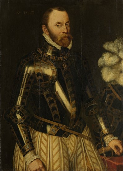 Portrait of Philippe de Montmorency, Count of Hoorne, Admiral of the Netherlands, Member of the Council of State, copy after Anthonis Mor, 1562