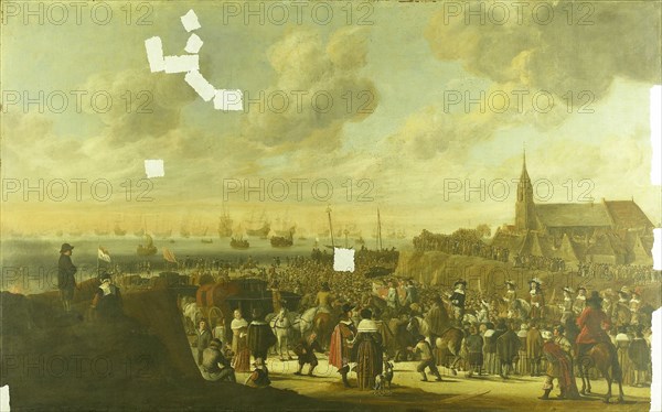 Departure of Charles II, King of England, from Scheveningen, 2 June 1660, Cornelis Beelt, 1660 - 1701