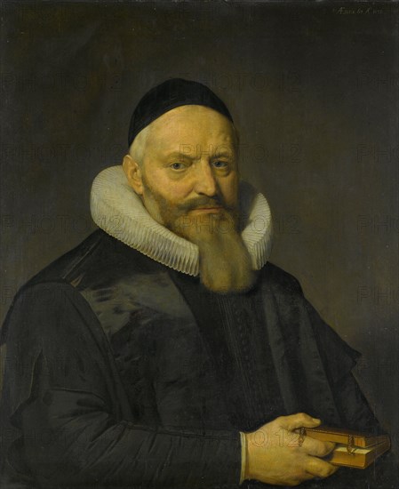 Portrait of Anthony de Wale, Professor of Theology in Leiden, The Netherlands, David Bailly, 1636