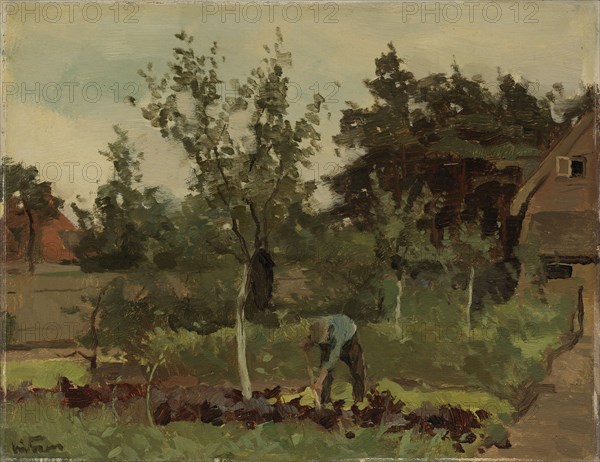 Kitchen garden, Willem Witsen, 1885 - 1922