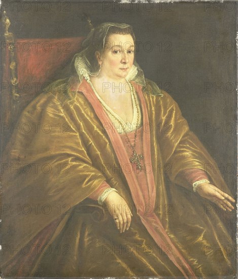 Portrait of a Woman, probably Morosina Morosini, Wife of Marino Grimani, Doge of Venice Italy, workshop of Leandro Bassano, 1590 - 1600