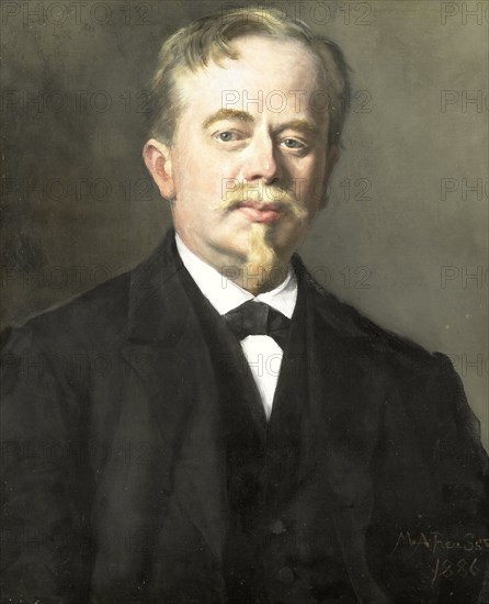 Augustus Allebé (1838-1927). Painter, director of the State Academy of Fine Arts in Amsterdam The Netherlands, Maria Alexandrina Reuss (prinses van Saxen Weimar Eisenbach), 1886