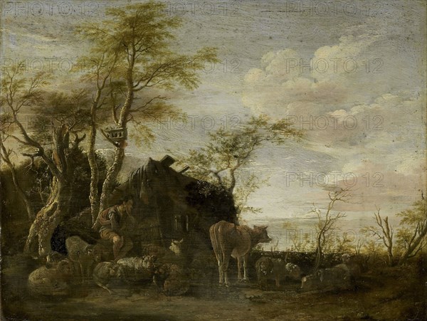 A herdsman's hut, Paulus Potter, 1645