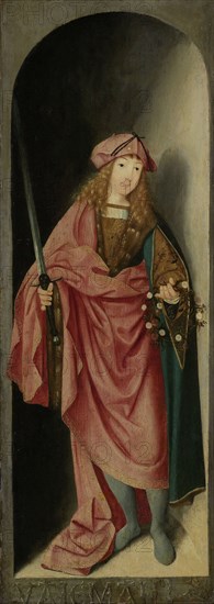 Saint Valerian, left wing of a triptych, attributed to Master of the Brunswick Diptych, c. 1490 - c. 1500