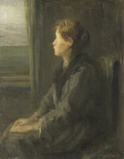 Woman near the window, Jozef IsraÃ«ls, 1880 - 1911