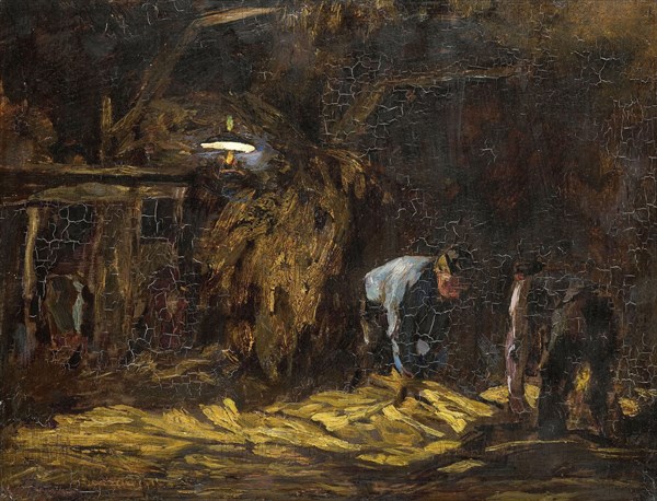 In the barn, Willem de Zwart, 1885 - 1931