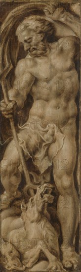 Neptune Spears a Sea Horse with his Trident, Maarten van Heemskerck, c. 1550 - c. 1560