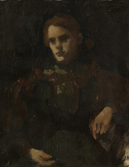 Model study (Geesje Kwak?), George Hendrik Breitner, c. 1880 - c. 1923