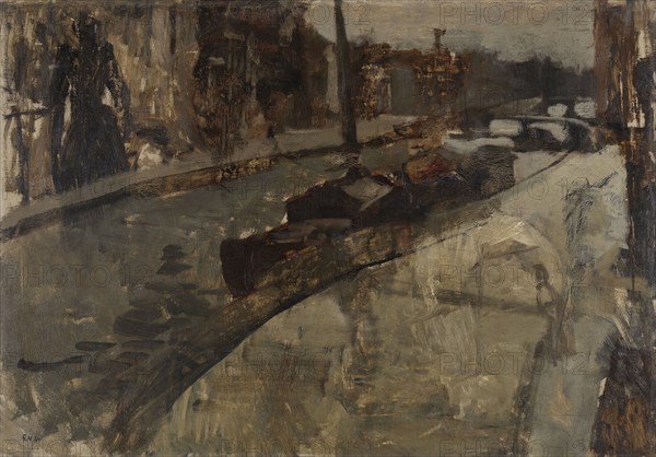 Prinsengracht near Lauriergracht, Amsterdam, The Netherlands, George Hendrik Breitner, c. 1880 - c. 1923