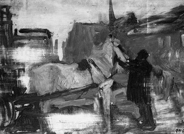 Amsterdams Cityscape, The Netherlands, George Hendrik Breitner, 1880 - 1923