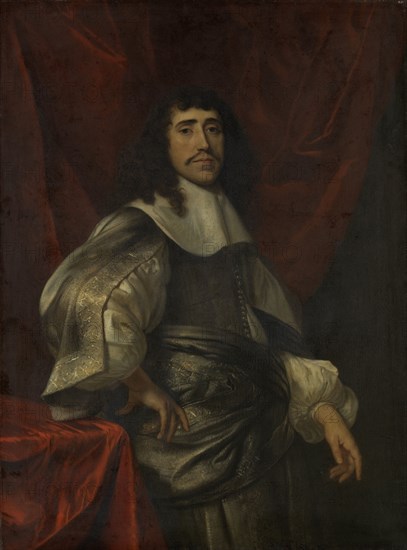 Portrait of a man, thought to be Christoffel van Gangelt, attributed to Jacob van Loo, 1640 - 1670