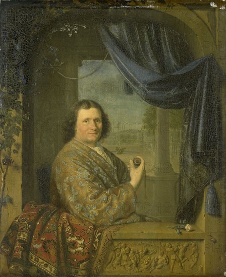 Portrait of a Man with a Watch, Pieter Cornelisz. van Slingelandt, 1688