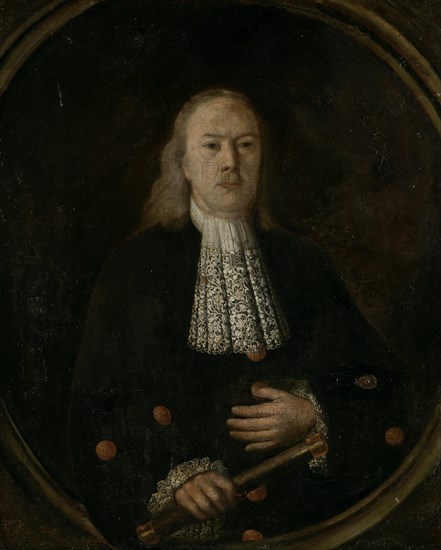 Portrait of Abraham van Riebeeck, Governor-General of the Dutch East Indies, Anonymous, 1710 - 1713