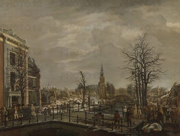 The Rapenburg in Leiden, The Netherlands, Carel Lodewijk Hansen, 1807