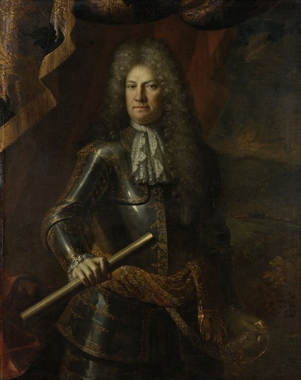 Portrait of Lieutenant-General Godard van Reede, Lord of Amerongen, Adriaen van der Werff, 1690 - 1703