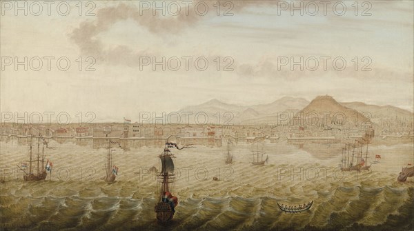 View of Smyrna Izmir Turkey, N. Knop, 1779