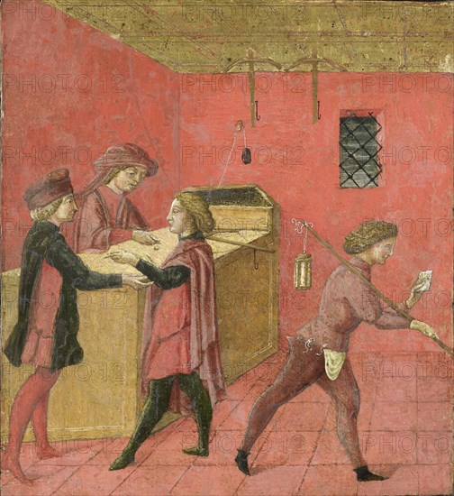 Payment of Salaries to the Night Watchmen in the Camera del Comune of Siena, Italy, Anonymous, 1440 - 1460