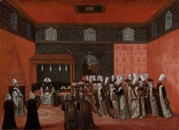 An Ambassador's Audience with Sultan Ahmed III (Ambassador Cornelis Calkoen), Anonymous, 1737 - 1744