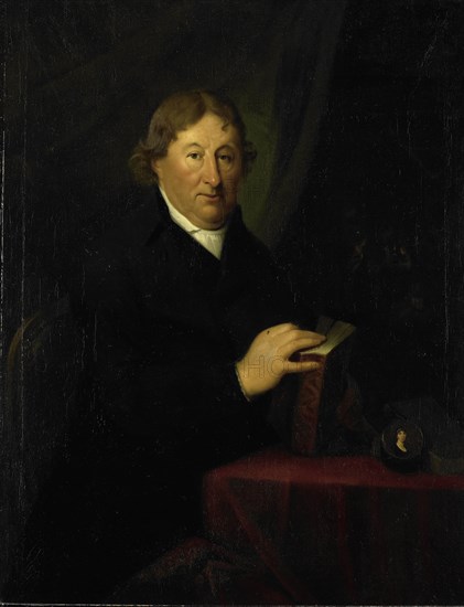 Portrait of Gerrit van der Pot, Lord of Groeneveld, Art Collector in Rotterdam, Johan Bernard Scheffer, 1800 - 1807