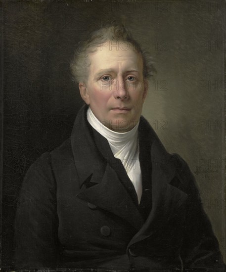 Portrait of Daniel Francis Schas, from 1814 to 1820 Member of the Board of Commerce for the Colonies, Alexandre Jean Dubois Drahonet, 1826