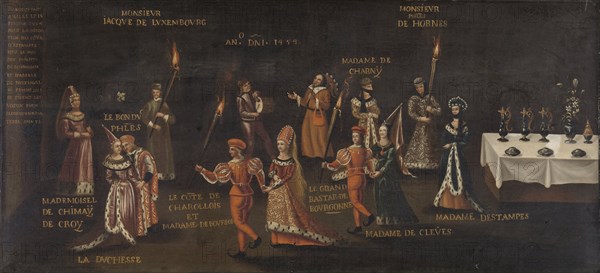 Vow of the Pheasant, Philip the Good and Isabella at the Feast of the Pheasant in Lille in 1454, copy after Anonymous, c. 1500 - c. 1599