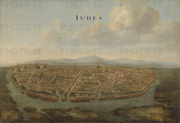 View of Ayutthaya, Thailand, attributed to Johannes Vinckboons, c. 1662 - c. 1663