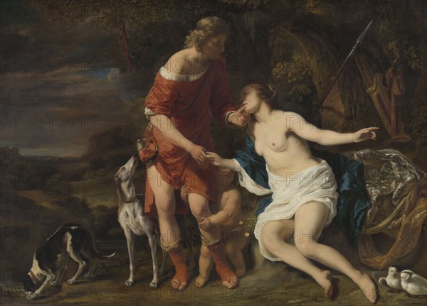 Venus and Adonis, Ferdinand Bol, 1657 - 1660