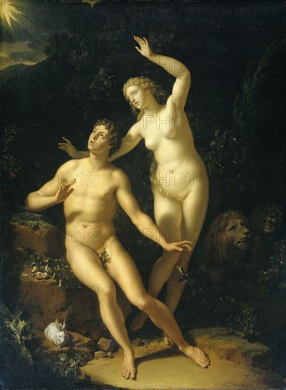 God Holds Adam and Eve Responsible, Adriaen van der Werff, 1717