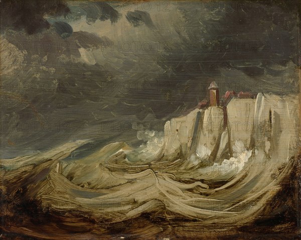 Storms on the Coast, Johannes Tavenraat, 1830 - 1860