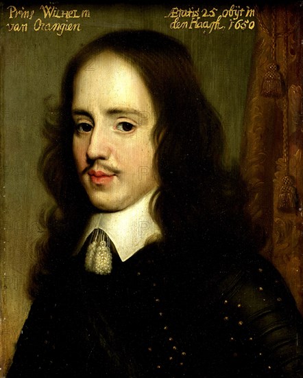 Portrait of William II, Prince of Orange, Willem II van Oranje, workshop of Gerard van Honthorst, c. 1653