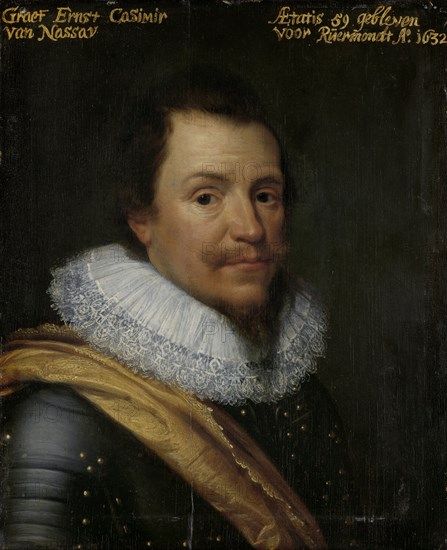 Portrait of Ernst Casimir I, Count of Nassau-Dietz, workshop of Michiel Jansz van Mierevelt, c. 1623 - c. 1633