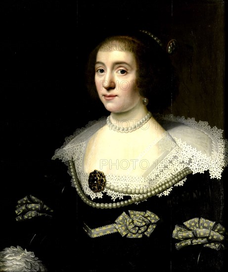 Portrait of Amalia, Countess of Solms, Consort of Prince Frederick Henry, Sophia Hedwig, Duchess of Brunswick-WolfenbÃ¼ttel, Wife of Ernst Casimir I, copy after Michiel Jansz van Mierevelt, in or after c. 1632