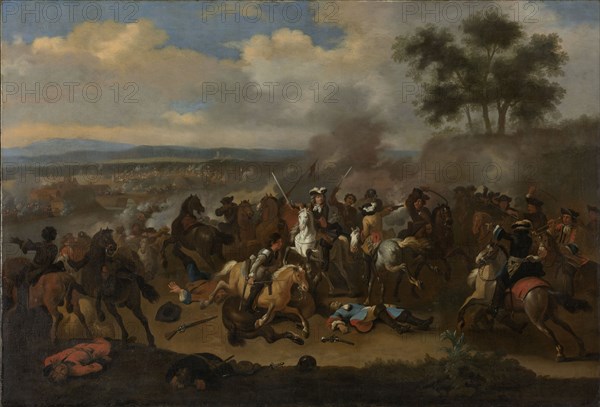 Battle of the Boyne, 12 July 1690 between Kings James II and William III, Jan van Huchtenburg, 1690 - 1733