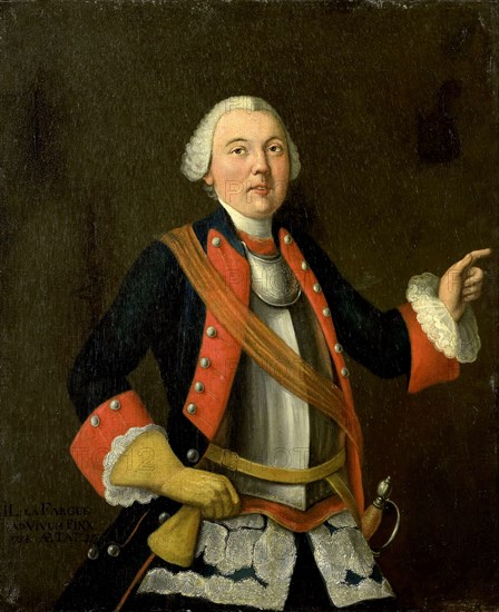Portrait of Jan Hendrik van Rijswijk, born 1717, Isaac Lodewijk la Fargue van Nieuwland, 1754
