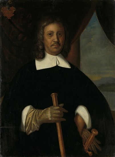 Portrait of Jan van Riebeeck, Commander of the Cape of Good Hope and of Melaka and Secretary of the High Government of Batavia, Anonymous, c. 1660