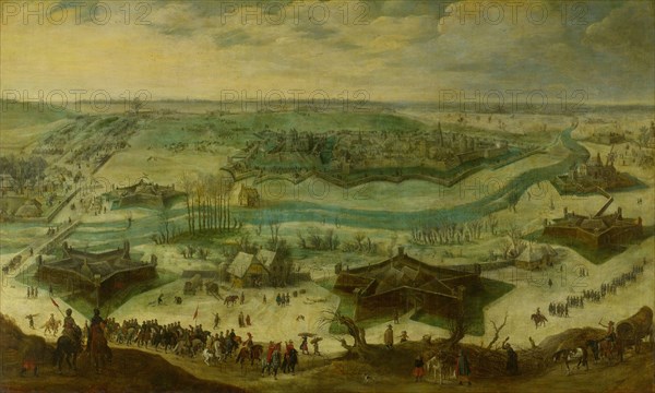 The Siege of a City, possibly the Siege of JÃ¼lich by the Spaniards under Hendrik van den Bergh, 5 September 1621 - 3 February 1622, Peter Snayers, 1622 - 1650