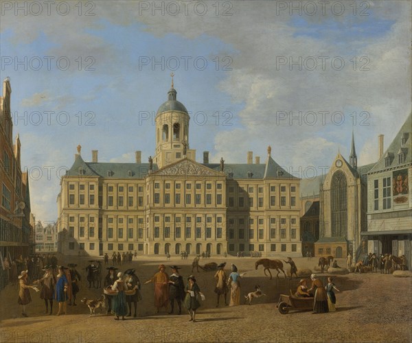 Town Hall on the Dam, Amsterdam, The Netherlands, Gerrit Adriaensz. Berckheyde, 1693