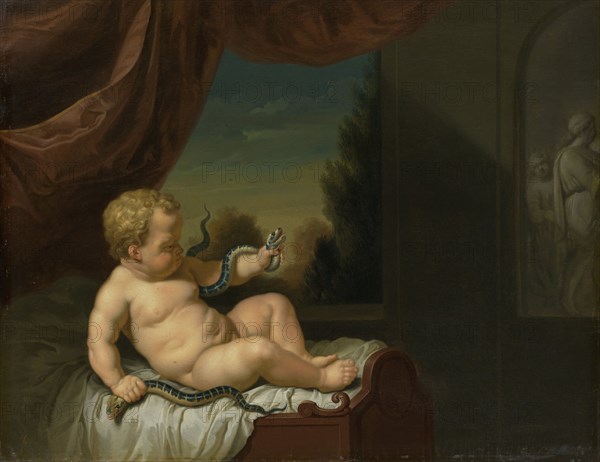 The Infant Hercules with a Serpent, Pieter van der Werff, 1700 - 1722