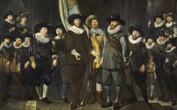 The Company of Captain Allaert Cloeck and of Lieutenant Lucas Jacobsz. Rotgans, Amsterdam, 1632, Thomas de Keyser, 1632