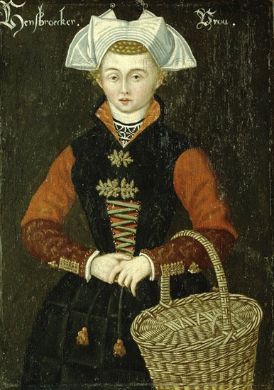 Woman from Hensbroek, The Netherlands, Anonymous, 1550 - 1574