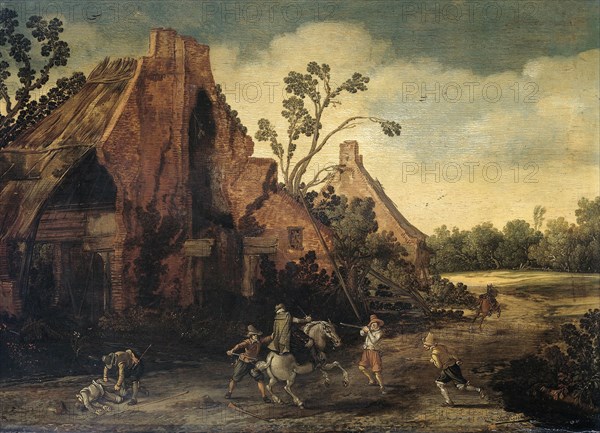 The Robbery, Esaias van de Velde, 1616