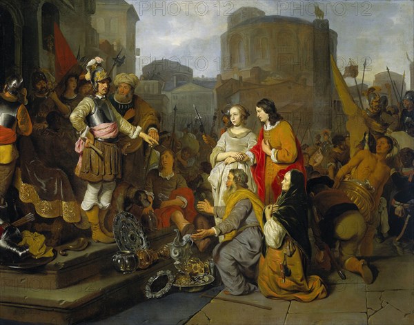 Continence of Scipio, Gerbrand van den Eeckhout, 1650 - 1655