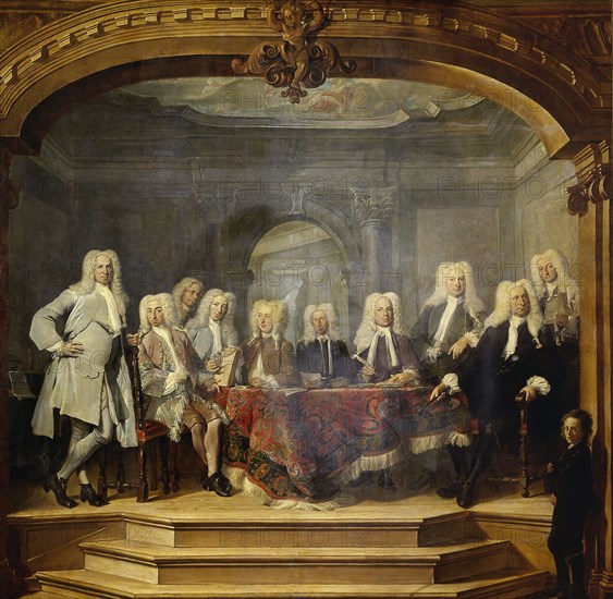 Regents of the Aalmoezeniersweeshuis Orphanage in Amsterdam, 1729, The Netherlands, Cornelis Troost, 1729