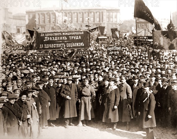 May 1st, 1918, The demonstration took place on Palace Square in Petrograd