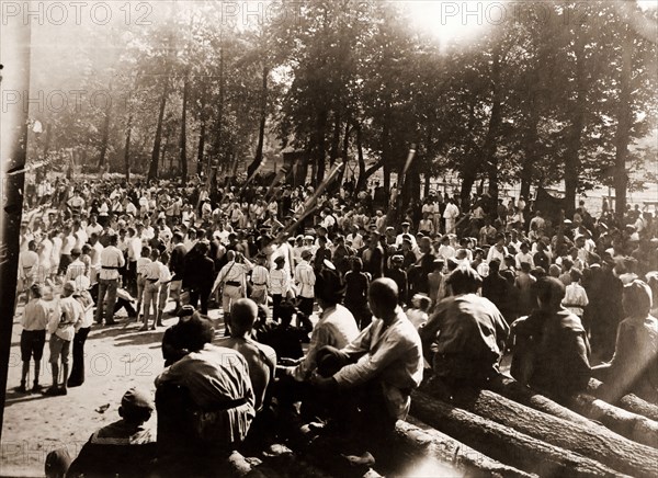 Spartakiad, Petrograd, Saint Petersburg, Summer 1920, Russia, sporting event was organized to celebrate the IInd Congress of the IIIrd International, History of the Russian Revolution