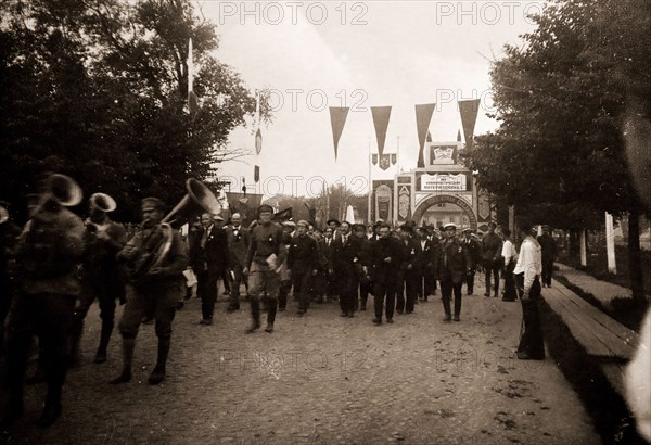 Near Smolny, Petrograd, Saint Petersburg Russia 17th July 1920, during the IInd congress of the IIIrd International, History of the Russian Revolution