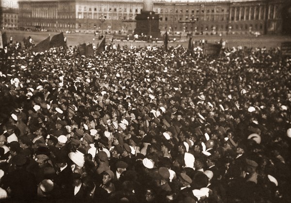 At Uritsky Place Petrograd Saint Petersburg Russia, History of the Russian Revolution