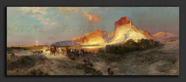 Thomas Moran (American, 1837 - 1926), Green River Cliffs, Wyoming, 1881, oil on canvas