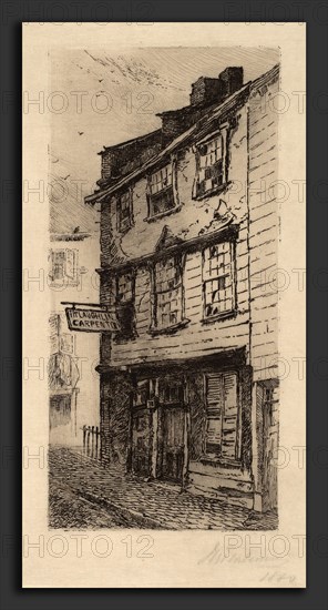 John Mackie Falconer, 78 Cross Street, Boston, Massachusetts, American, 1820 - 1903, 1879-1880, etching